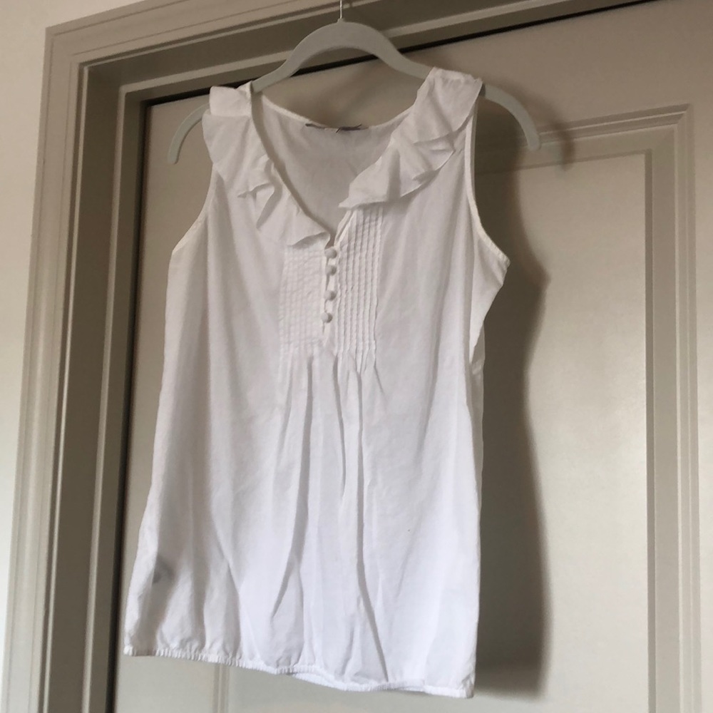 LOFT white blouse